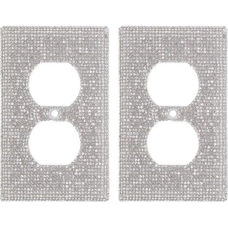 2 Pieces Decor Decorative Electrical Sparkling Crystals Suitable
