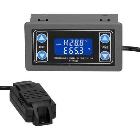 LCD-Digitalregler für Temperatur und Luftfeuchtigkeit für Inkubatoren und Gewächshäuser (1/5)