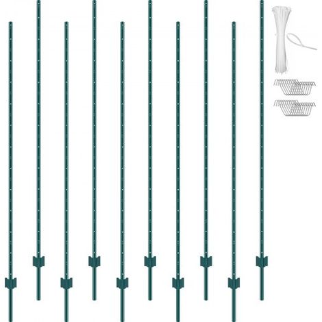 Poteau de Clôture en Métal 213 - 36 cm - Lot de 10 (1/5)