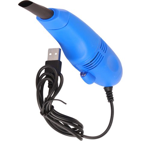 Mini aspirateur à poussière d'ongles à pression négative et forte aspiration pour clavier, bleu (1/5)