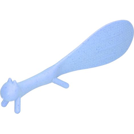 Rice Spoon Lovely Squirrels Shape Standing NonStick Rice Spoon Kitchenware for Home Kitchen(Blue )