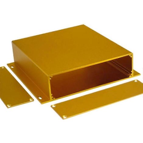 Boîtier électronique en aluminium avec bride compatible pour circuit imprimé 5,91 x 6,22 x 1,53 (1/5)