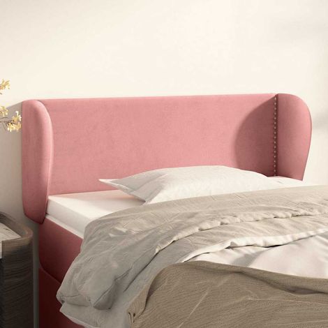 vidaXL Cabecero de terciopelo rosa 103x23x78/88 cm (1/5)