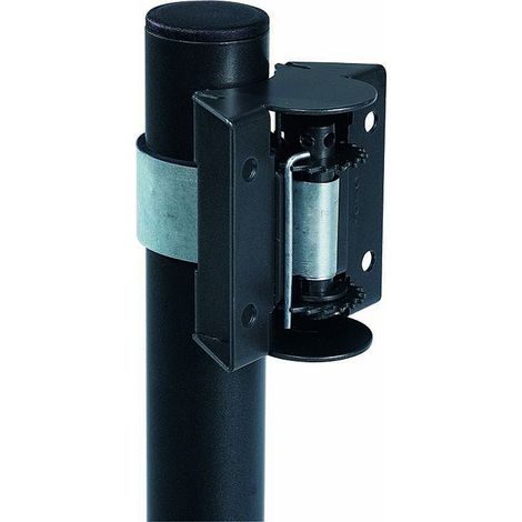 Fixation universelle pour poteau rond Ø 50 mm Collec - gris manganèse