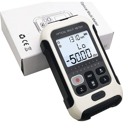 Testeur Fibre Optique 3-en-1 : Mesure Puissance, VFL et Vérificateur Réseau, Plage -50 à +26 dBm