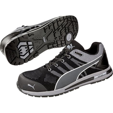 PUMA Elevate Knit Black Low 643160-47 ESD Sicherheitsschuh S1P Schuhgröße (EU): 47 Schwarz, Grau 1 S
