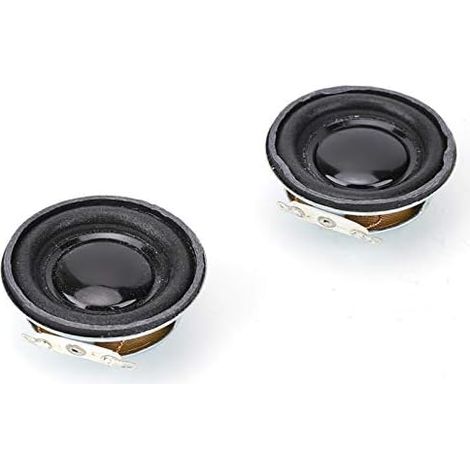 40mm 4Ω 3W Stereo Speaker - 2 Pieces with Metal Body and Internal Magnet for Mini Bluetooth Amplifier and Compact Portable High Fidelity Audio Systems (1/5)