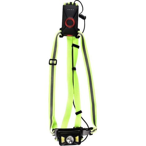 Lampe de Course à Pied, Angle de Faisceau réglable 500 lumens, Bande réfléchissante, Rechargeable par USB, Lampe de Nuit pour Le Torse à Del (1/4)