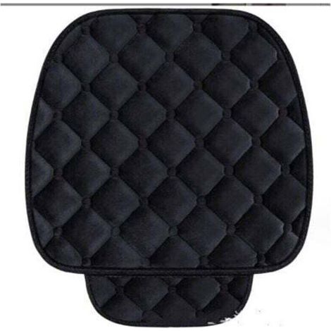 Couvre-siège pour voiture,2 Siège Avant, Noir,Coussin de Siège de Voiture Housse en Velours pour Arrière Chaise Véhicule Tapis Protection pour Animaux Compagnie (1/4)