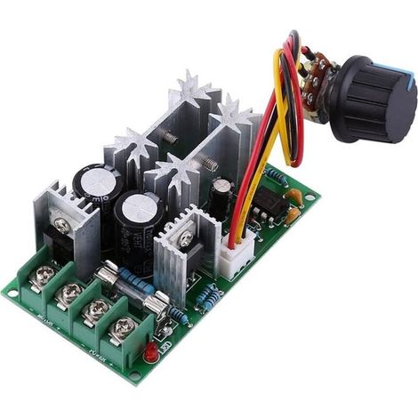 Régulateur de vitesse moteur DC 12V 24V 36V 48V 20A – PWM avec potentiomètre – Circuit imprimé haute qualité – Applications variées (1/4)
