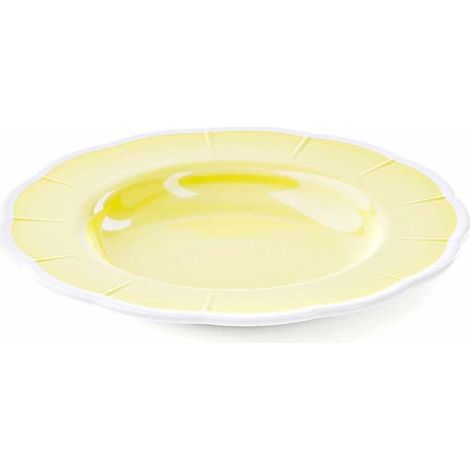 GUZZINI Piatto Fondo Melamina Flora D 24 Cm Table Decor Giallo Polvere (1/2)
