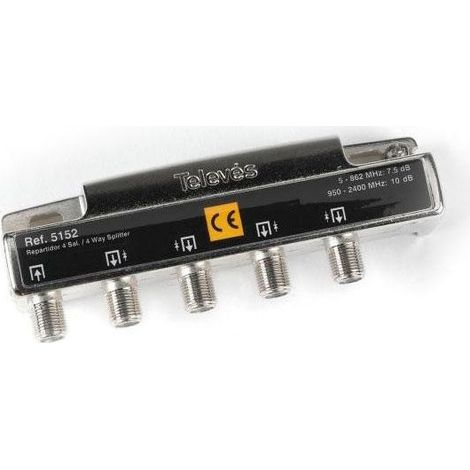 TELEVES 5152 Répartiteur 4 voies 7.5/9.5 dB connecteur F