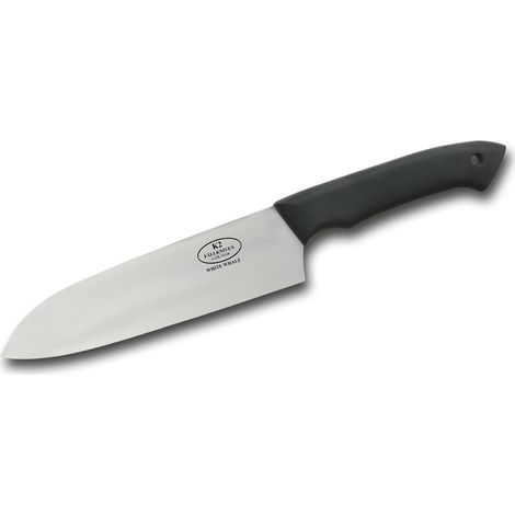 Küchenmesser Fallkniven K2 Weißer Wal aus laminiertem VG10-Stahl mit 17,5 cm Klinge, Santokustil mit Mango Thermorun