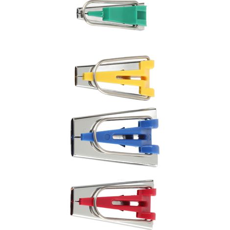 Set 4 Piegabordo Inclinato – 6/12/18/25 mm – Acciaio Inox Resistente – Design Elegante per Cucito e Patchwork (1/5)