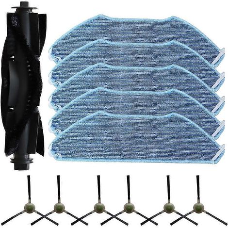 Kit de remplacement pour brosse latérale principale, filtre et chiffon de nettoyage pour robot Lefant M1, M2 Pro, M2S, M2S Pro, M2 Plus et U180 (compatible OKP K8). (1/5)