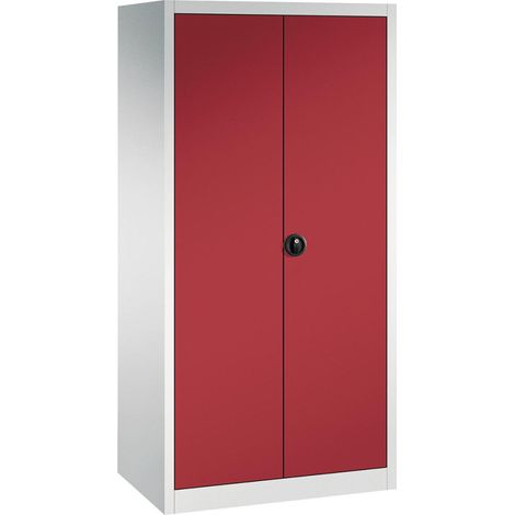 Flügeltürenschrank FORUM 4 Böden, 70kg Traglast H1950xB930xT500mm RAL 7035/7035