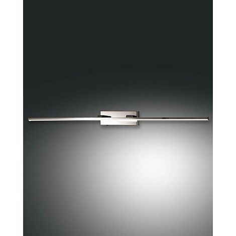 Fabas Luce Nala Aplique LED para baño sobre espejo, cristal cromado, IP44 (1/2)