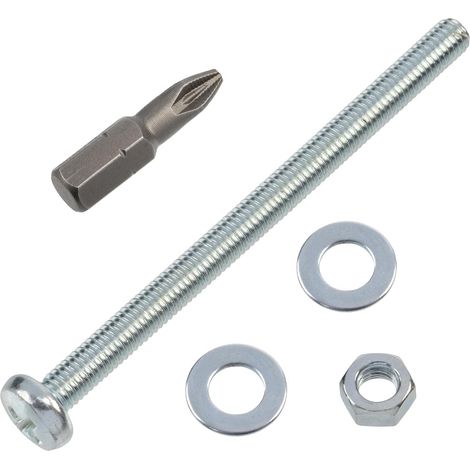 Kit fixation M5x70 mm / 20 vis métaux / 20 écrous hexagonaux / 40 rondelles plates / 1 embout 1/4 PZ2 (1/5)