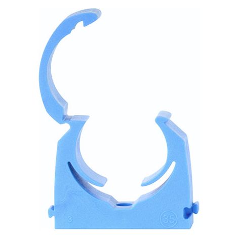 MDPE Pipe Clips Blue - 25mm