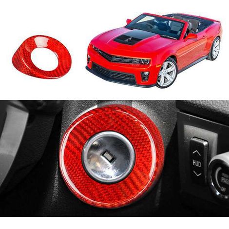 Suitable for Chevrolet Camaro carbon fiber starter switch key frame 10-15 (1/4)