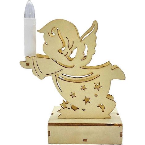 Weihnachts-Innendekoration Engel mit Kerzenformlicht Tischdekoration G