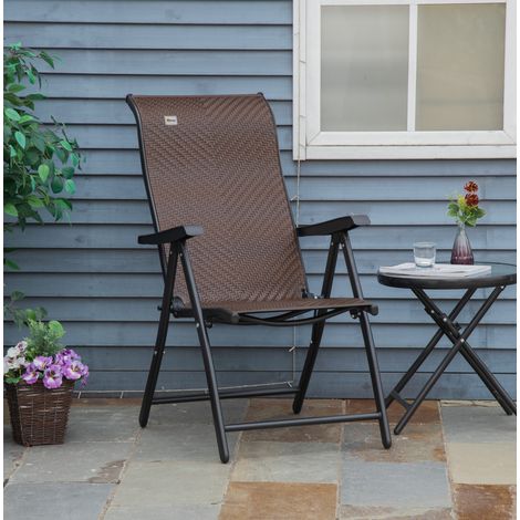 sedia seduta 58 x 71 x 111 cm pieghevole reclinabile OKMYHOME (1/3)