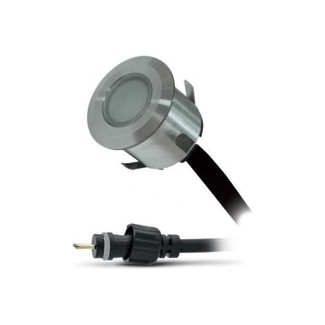 Spot encastrable extérieur sol LED 0,6W 6000K – IP67 étanche – 12V pour balisage allées et terrasses – Miidex Lighting (1/4)