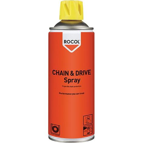 Industrial Rocol Drive Chain Aerosol Spray – 300ml, Pack of 12 (1/3)