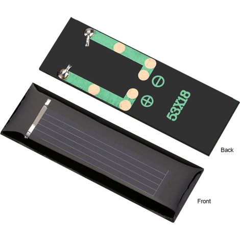 10 pièces 0.5V 100MA Mini panneau solaire polycristallin Portable chargeur de Module d'alimentation bricolage 5318MM (1/5)