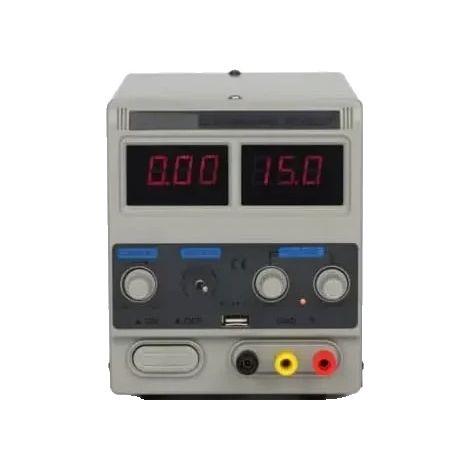 Alimentation de laboratoire, contrôle de tension réglable, affichage LED, GRIS (1/5)