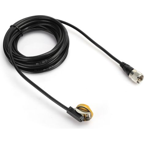 Câble coaxial RG-58/U extensible 5M cuivre faible perte, connecteur PL259 vers NMO pour antenne radio mobile émetteur-récepteur (1/5)