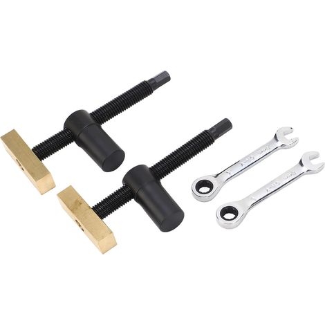 Serre-joint d'établi en acier inoxydable et laiton, pince de table à fixer rapidement, noir, 20mm/7,9in (1/5)