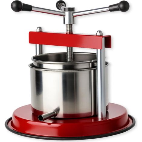 Torchietto da cucina da 1,75 Litri in acciaio inox con diametro di 12 cm - Pressa per melanzane, frutta, verdura, mirto, etc (1/5)