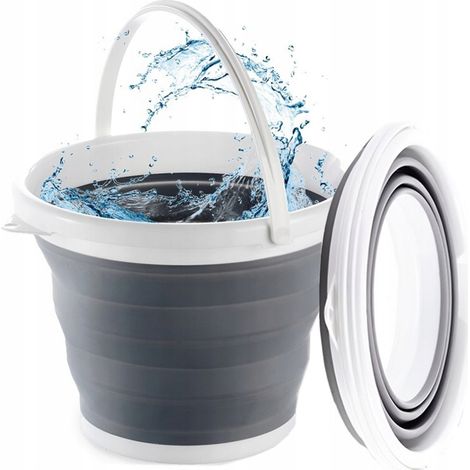 Secchio universale pieghevole in silicone con manico (1/5)