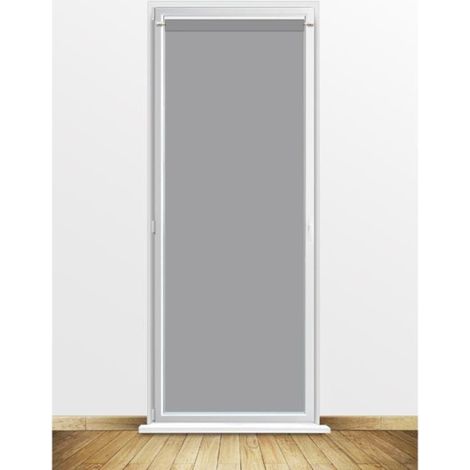 Voile pour Porte Fenêtre, Polyester, Gris Clair, 90x200 cm (1/3)