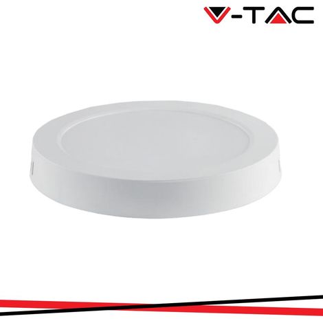 18W LED BACKLIT PANNELLO PER MONTAGGIO ESTERNO ROTONDO 3000K                                             - Luce CALDA