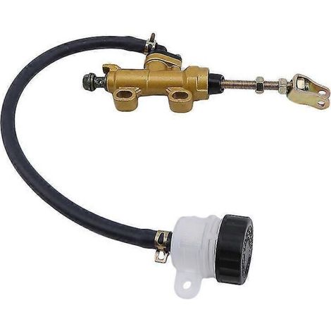Pompe de frein arrière pour moto, pompe de frein hydraulique à pied arrière pour moto, maître-cylindre de frein arrière modifié, pièces détachées pour moto - or (1/5)