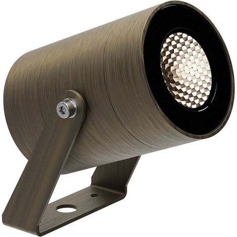Proiettore led redo group xrock rk16 ip65 orientabile ottone, tonalità luce 3000°k (luce calda) (1/5)