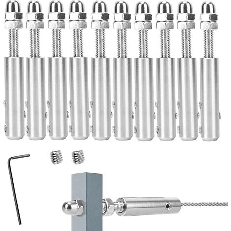 Stainless Steel Cable Tensioner Stainless Steel Cable 5 mm L-Key Stainless Steel Wire Cable Tensioner Guy Tensioning 5 mm (1/5)