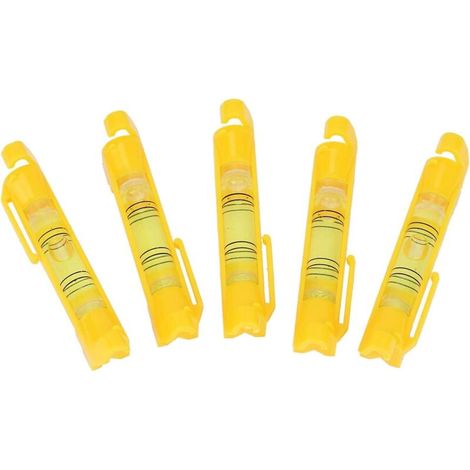 5-teiliges Mini-Seilwasserwaagen-Set, Hängewasserwaage, Kettenwasserwaage mit Libelle für Bauwesen, Ingenieurwesen, Vermessung und Metallbearbeitung