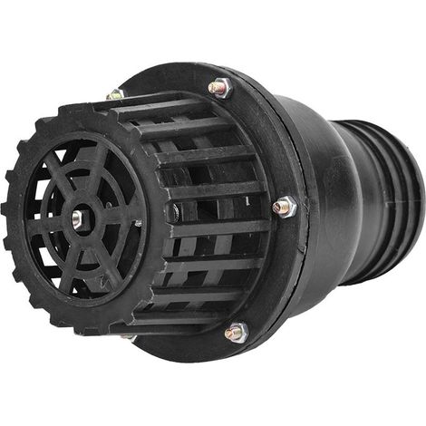 Clapet de pied de pompe à eau en PVC noir, contrôle plat basse pression pour machine à fluide (3 pouces) (1/5)