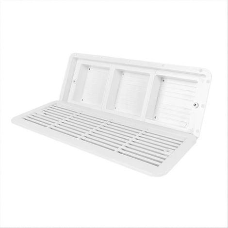 Grille d'aération latérale pour camping-cars, ventilateur d'extraction de radiateur pour camping-car, ouverture de ventilation anti-poussière pour camping-car, compatible avec les caravanes et les cam (1/5)