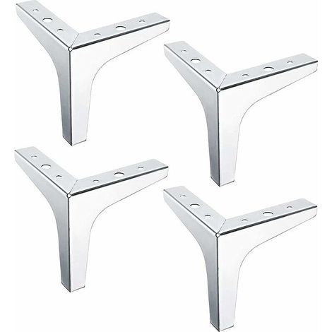 Pieds Meubles Triangulaires Modernes Métal Pieds Meubles Interchangeables Triangle Pieds De Meubles Tv Lit Canapé Pieds Meuble Socles Canapé Pied Table Diy Acier Table Basse 4 Pièces(A (1/4)