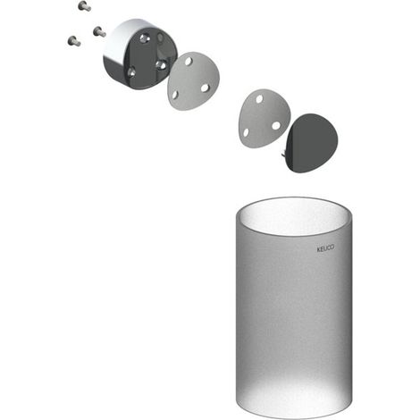 Keuco KE Inserto de cristal auténtico Ersatzt.ACC 19964 zu 12864 mattiert verchr., 19964010008
