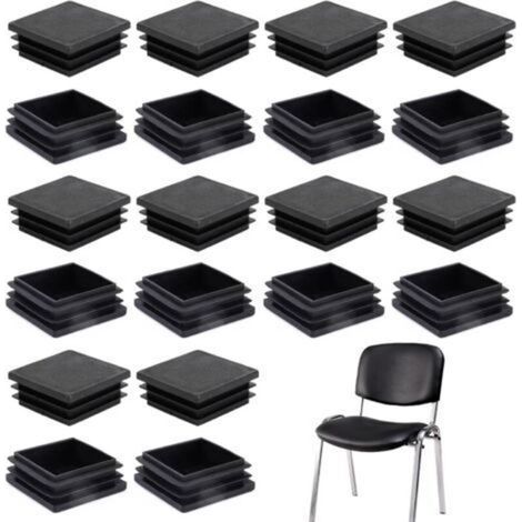 20pcs Bouchons à Lamelles Carré 40x40 30x30 35x35mm pour Tube Carre, Bouchon Plastique Carre, Embout Tube Carré, Capuchon Plastique Carre, Bouchon Tube Carré (20, 35x35) (1/5)