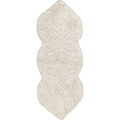 Badematte CANBAR Hellbeige 150 x 60 cm Baumwolle (1/5)
