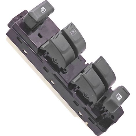 Interrupteur de lève-vitre électrique 897400382D, applicable aux modèles Isuzu D-MAX de 2003 à 2011, commande le fonctionnement des lève-vitres électriques, interrupteur principal côté conducteur.