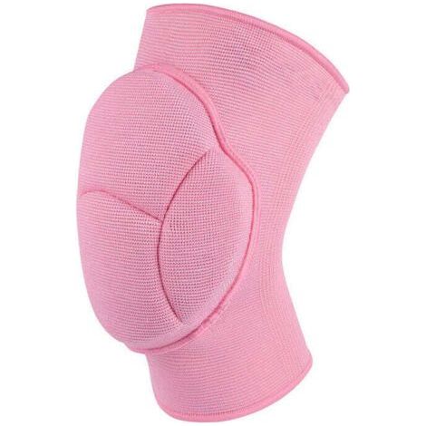 Sports Knee Pads Thickened Silicone Non-Slip Football Volleyball Knee Pads Protect Safety Knee Pads for Cycling, Pink (1/4)
