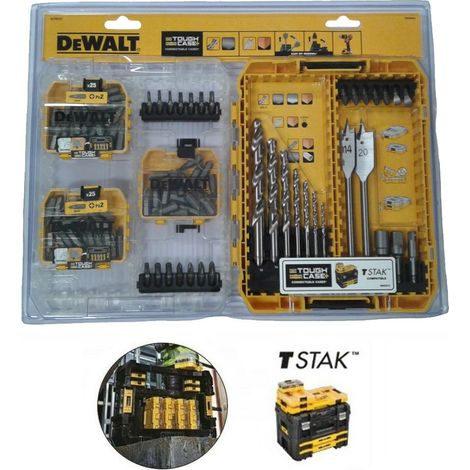 Dewalt Toughcase Extreme 105 Pc Drill & Bit Set Medium Tough Case TSTAK (1/5)
