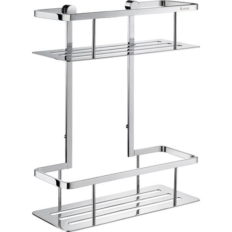 Smedbo SIDELINE - Duschkorb, Doppelt, Chrom poliert, H 322 mm DK3012 (1/3)